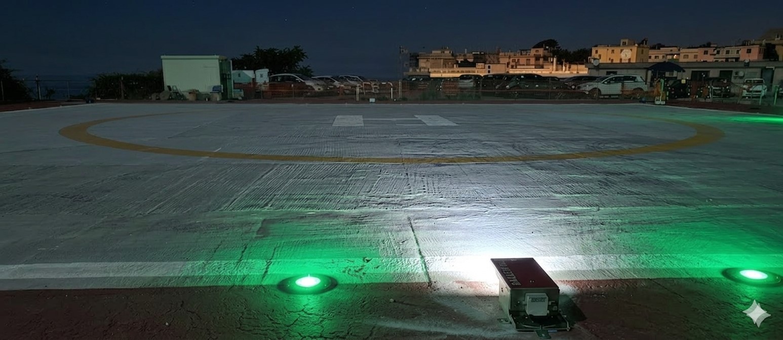 Impianto AVL Elisuperficie Genova | Sistemi Aeronautici BAGLEM