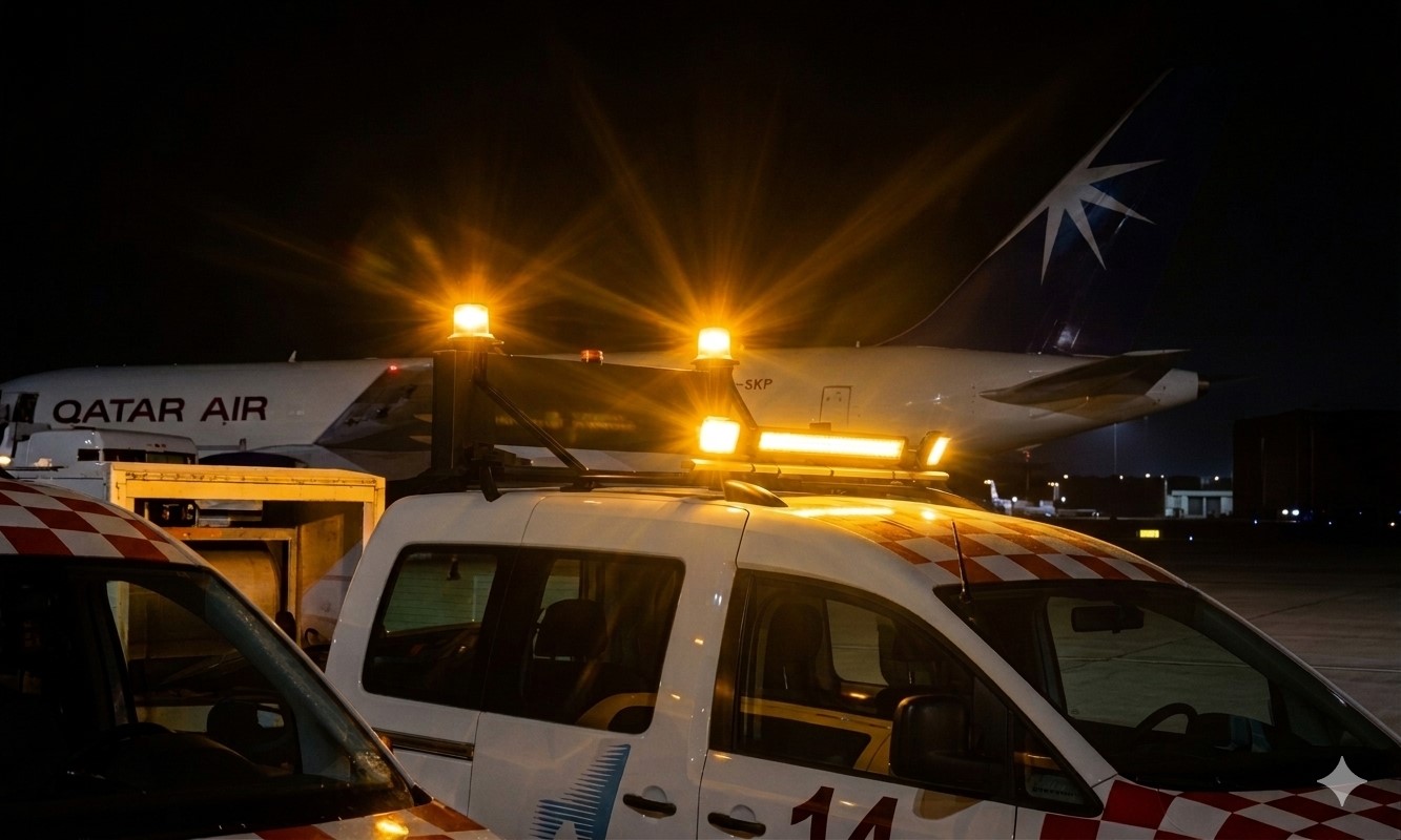Luci Ostacoli Mobili per Veicoli Aeroportuali ICAO Tipo D | BAGLEM