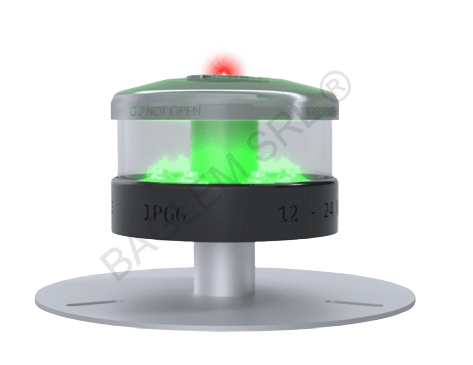 Luce TLOF Verde + IR Omnidirezionale Rialzata OPL | Baglem